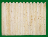 wood stockade fence C346
